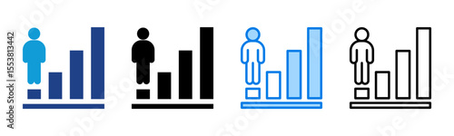 Personal Growth icon sheet multiple style collection
