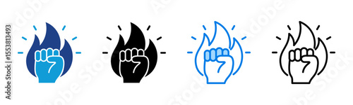 Motivation icon sheet multiple style collection