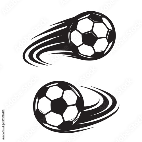 Dynamic Soccer Balls in Motion Capturing the Speed and Energy of the Game Creating a Sense of Excitement