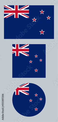 New Zealand Flag – National and Official Flag of New Zealand with Union Jack and Stars

