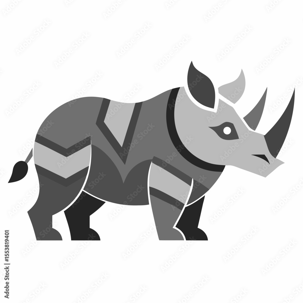 Obraz premium rhino vector illustration