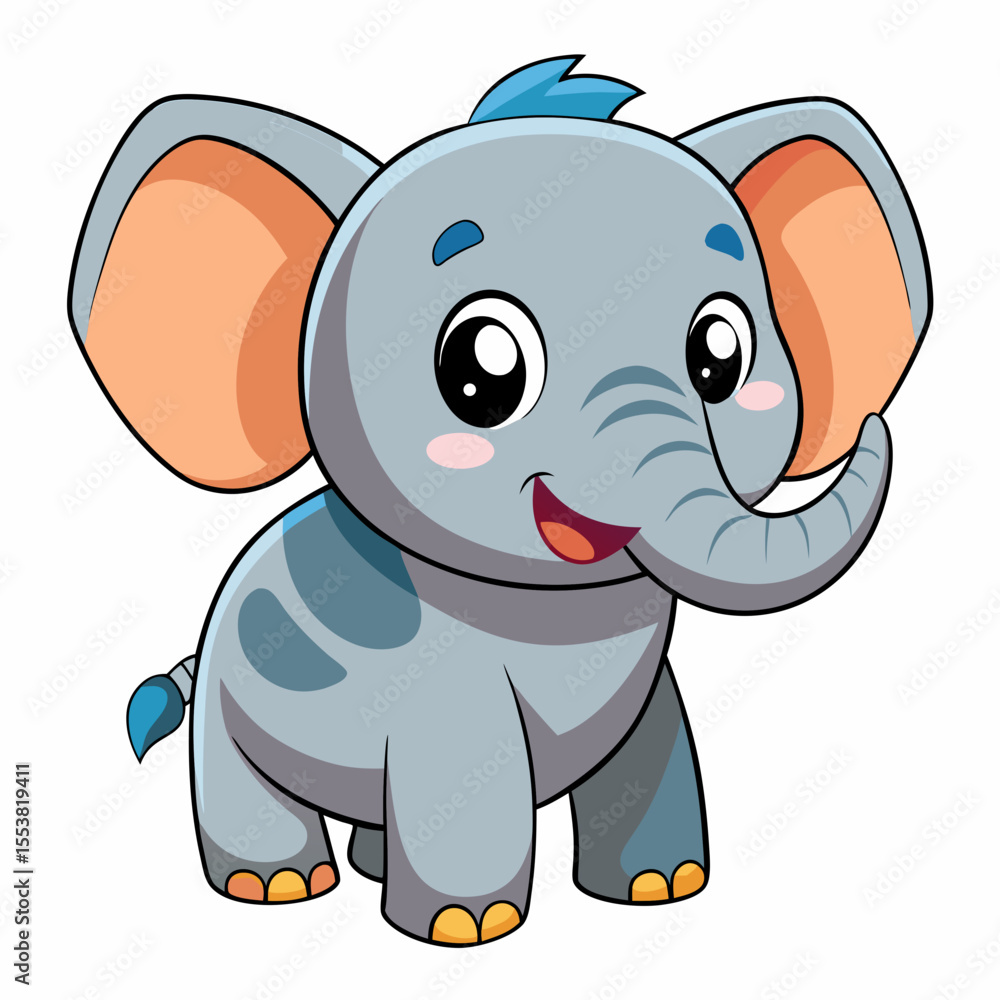 Naklejka premium baby elephant