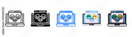 Meme icon set with multiple style collection