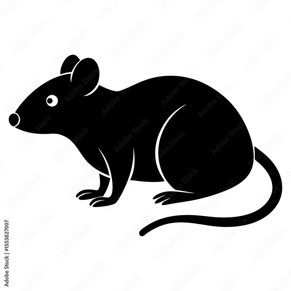 Obraz premium vector illustration of a mouse