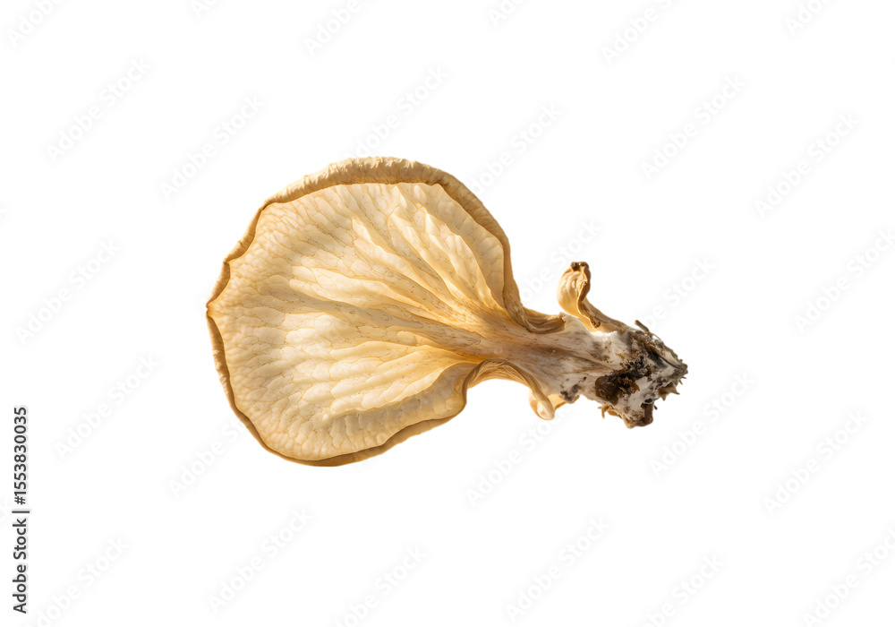 Fototapeta premium Dried Jews Ear Mushroom isolated on transparent background