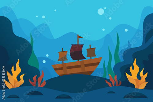ship in the sea