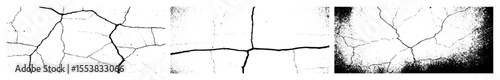 Vector Fractured lines depict abstract crack in a vector .