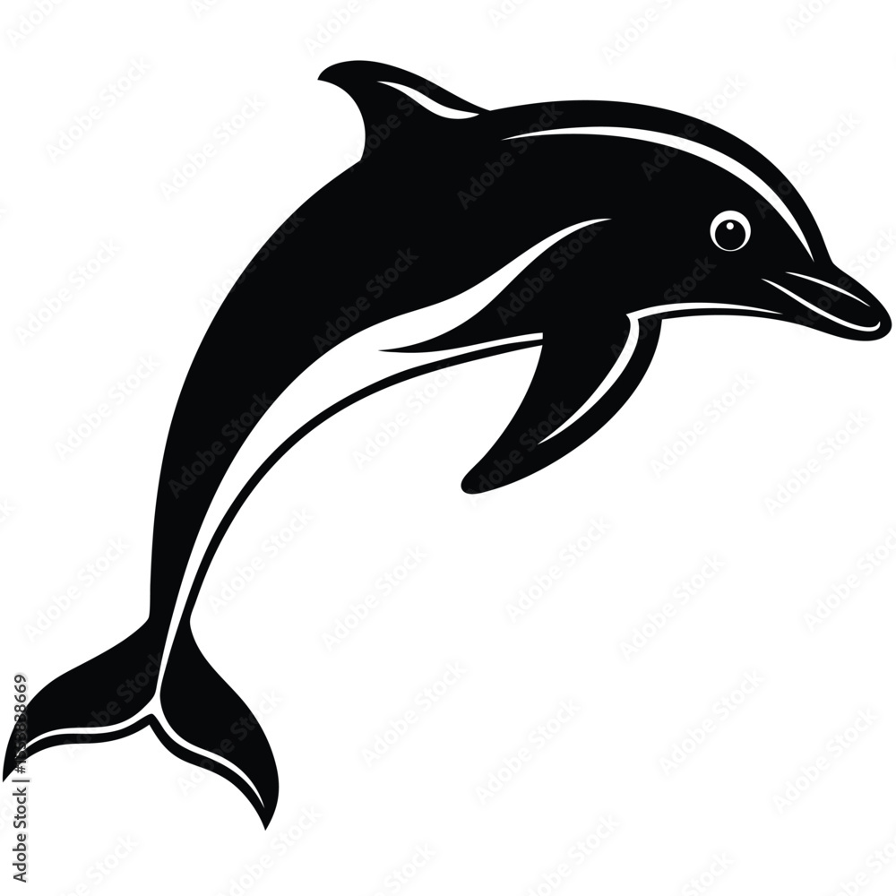 Fototapeta premium dolphin vector illustration