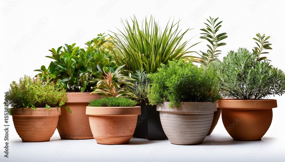 large garden pots with outdoor plants adding greenery to patios and terraces isolated on transparent and white background image large garden pots with outdoor plants adding greenery to patios and terraces isolated on transparent and white background image