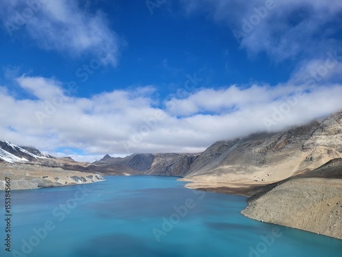 Tilicho lake himalayas nepal annapurna circuit