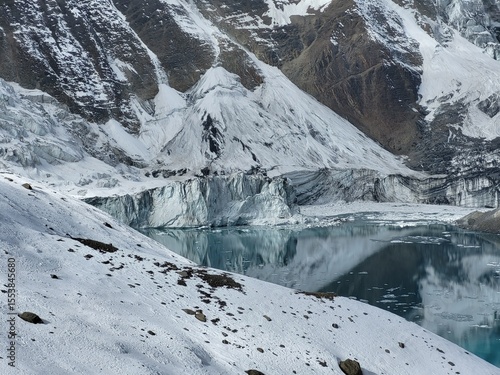Tilicho lake himalayas nepal annapurna circuit