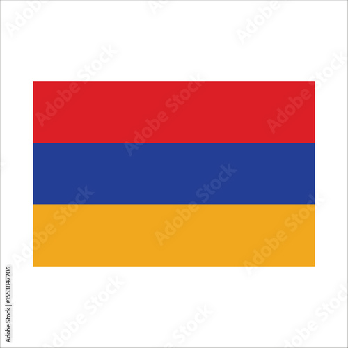 The armenian flag, a symbol of national pride, waves proudly, showcasing its vibrant tricolor of red, blue, and orange