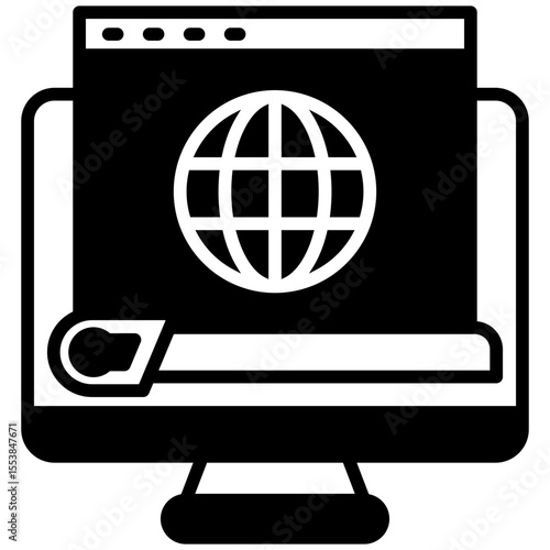 Headline dual tone mini illustration glyph icon, use for journalist, broadcasting, news and media UI, UX kit, app and web development, digital or print.