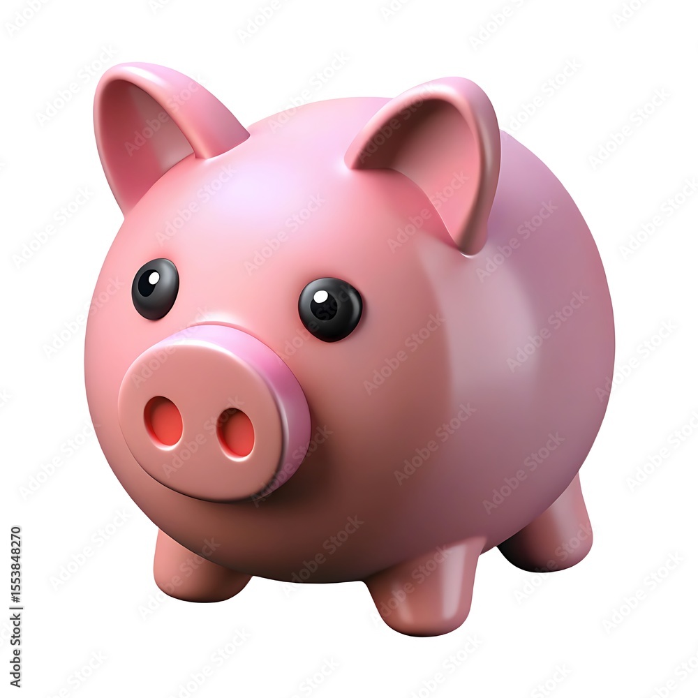Adorable 3D Render of a Pink Piggy Bank Savings, Finance, and Cute Illustrations Adorable 3D Render of a Pink Piggy Bank Savings, Finance, and Cute Illustrations