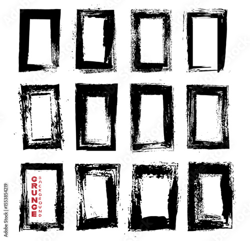 Abstract grunge frames