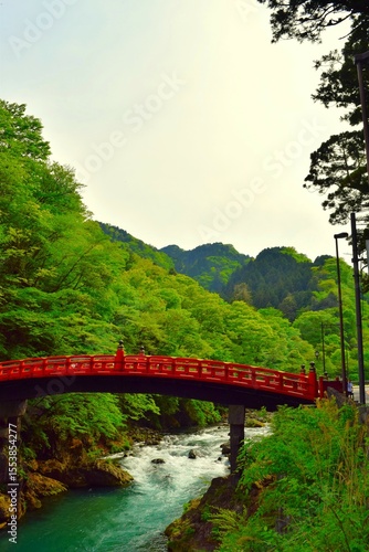 Shinkyo bridge in Nikko, Tochigi, Japan