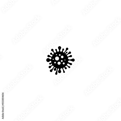 Bacteria icon flat vector design.