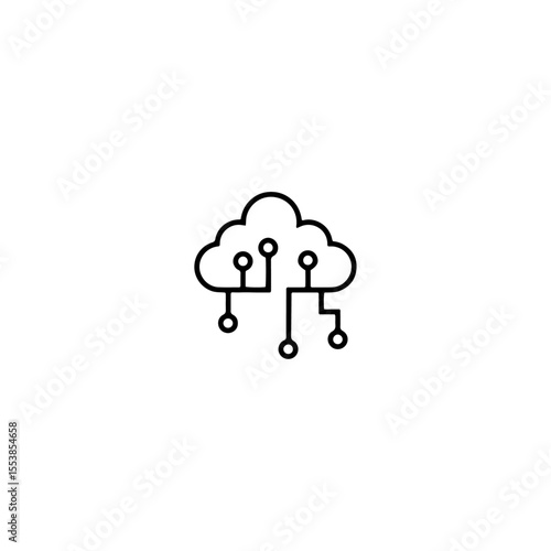 Internet of things icon flat vector design.