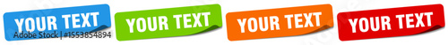 your text sticker. your text sticker set on white background