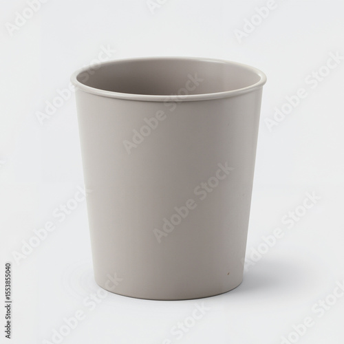 Wallpaper Mural Grey plastic trash bin on light background Torontodigital.ca