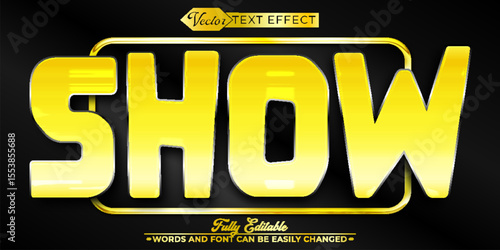 Cartoon Show Vector Editable Text Effect Template