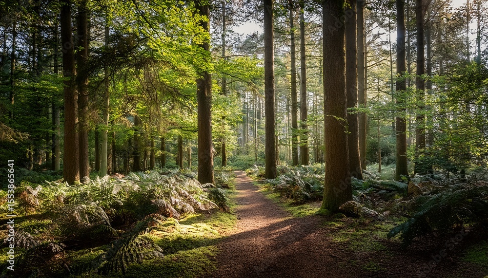 Fototapeta premium woodland walk in the new forest in hampshire england