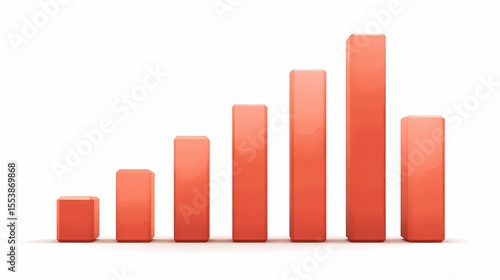 A 3D rendering showcases a rising bar graph with blocks of increasing height, suggesting growth or progression in a visually engaging manner. Free Download A 3D rendering showcases a rising bar graph with blocks of increasing height, suggesting growth or progression in a visually engaging manner. - GFXLoad