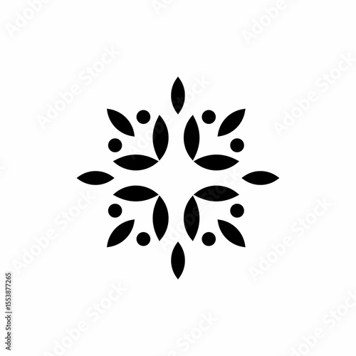 line art flower logo design. Can be used for beauty salon, decoration, boutique, spa, yoga, cosmetic and skin care products. business card vector