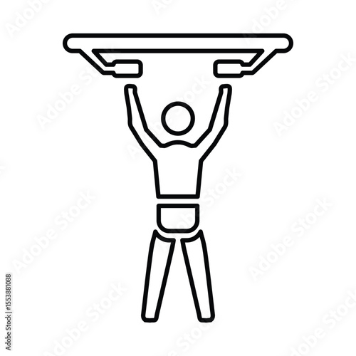 Pull Ups Exercise Icon