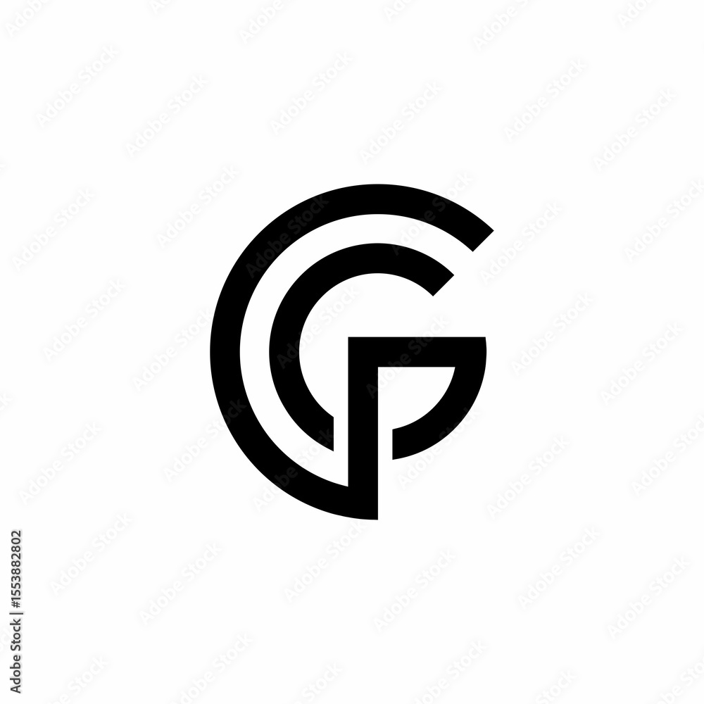 abstract initial letter logo design inspiration monogram Vector abstract initial letter logo design inspiration monogram Vector