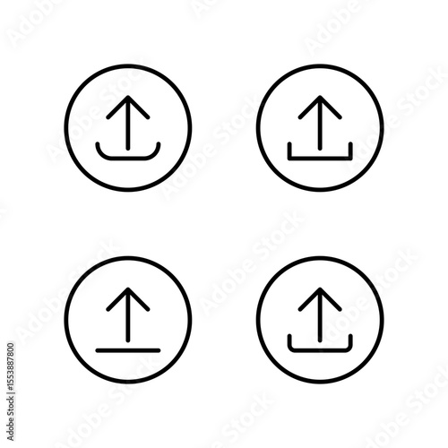 Upload icon set. File upload icon.