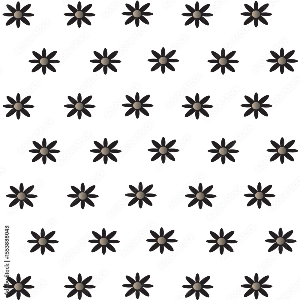 seamless pattern with black and white flowers seamless pattern with black and white flowers