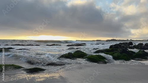 Wallpaper Mural Sunset over Atlantic Ocean in Porto Torontodigital.ca