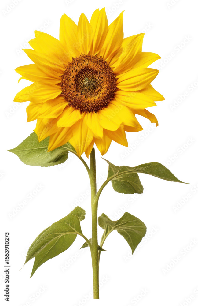 Naklejka premium PNG Sunflower plant inflorescence asterales.