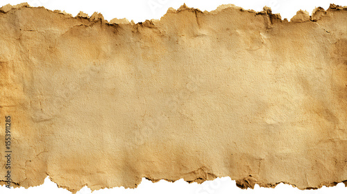 Wallpaper Mural Vintage paper texture with torn ripped jagged edges.  Antique old parchment background Torontodigital.ca