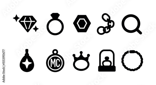 Mental health, awareness silhouette icon set. psychology, wellness symbol collection