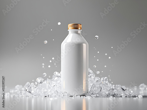 bottle with milk