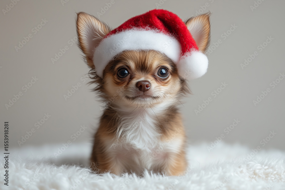 chihuahua in santa hat chihuahua in santa hat