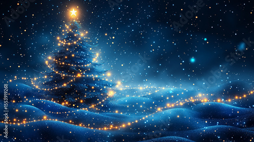 abstract christmas tree