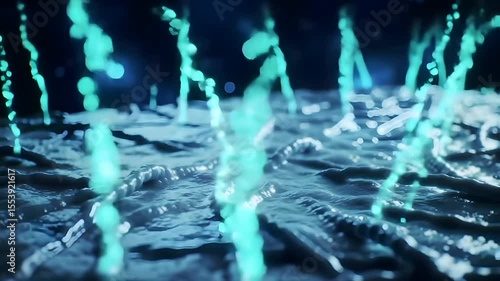Extreme Close-Up of Electrons Flowing on Neuromorphic Chip Nanowires – Loopable Sci-Fi Macro Animation