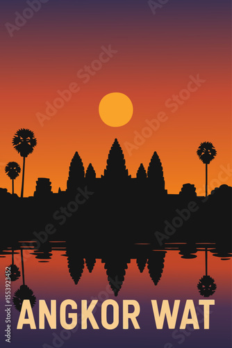 Angkor Wat at Sunset with Majestic Views