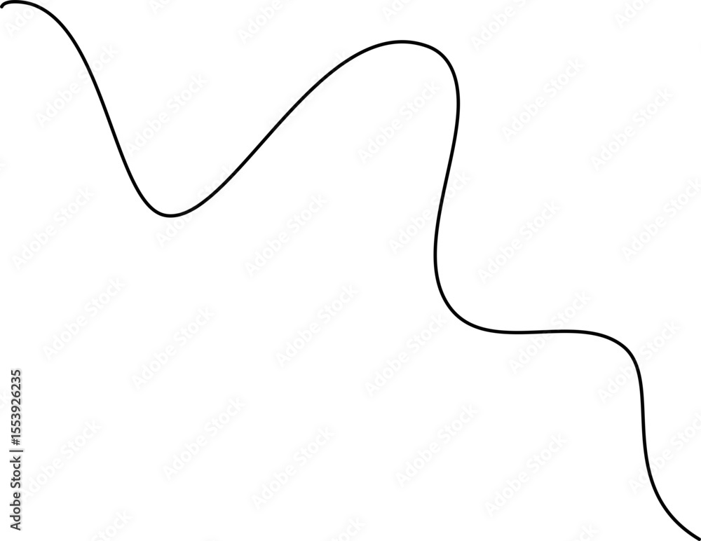 Obraz premium Hand Drawn Squiggly Line
