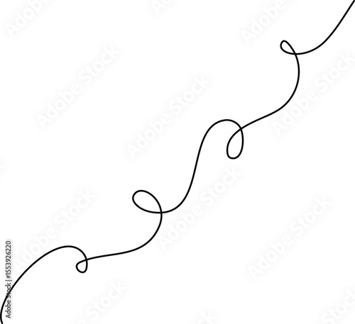 Hand Drawn Squiggly Line
