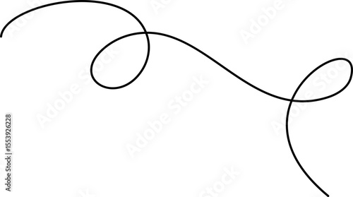 Hand Drawn Squiggly Line