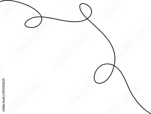 Hand Drawn Squiggly Line