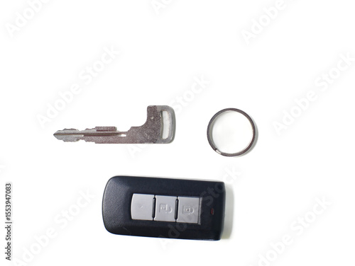 car key isolated on white background