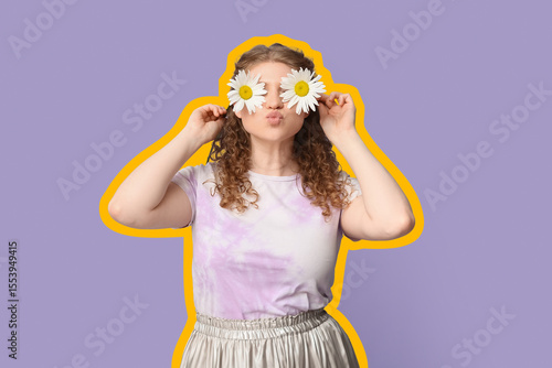 Beautiful young woman with ...