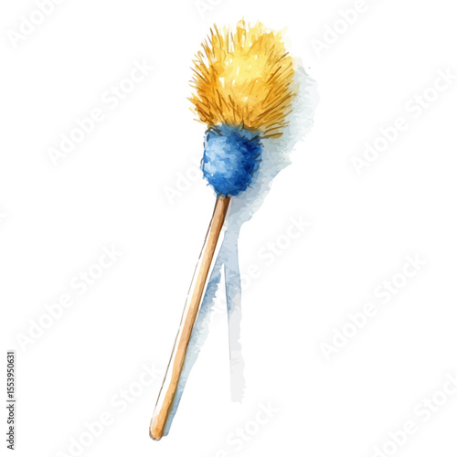 Cleaning Swab, watercolor vector, isolated on a white background.