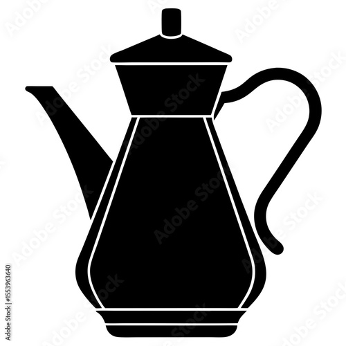 Teapot Vector Illustration: Vintage Kettle for Tea, Coffee, and Beverage Designs