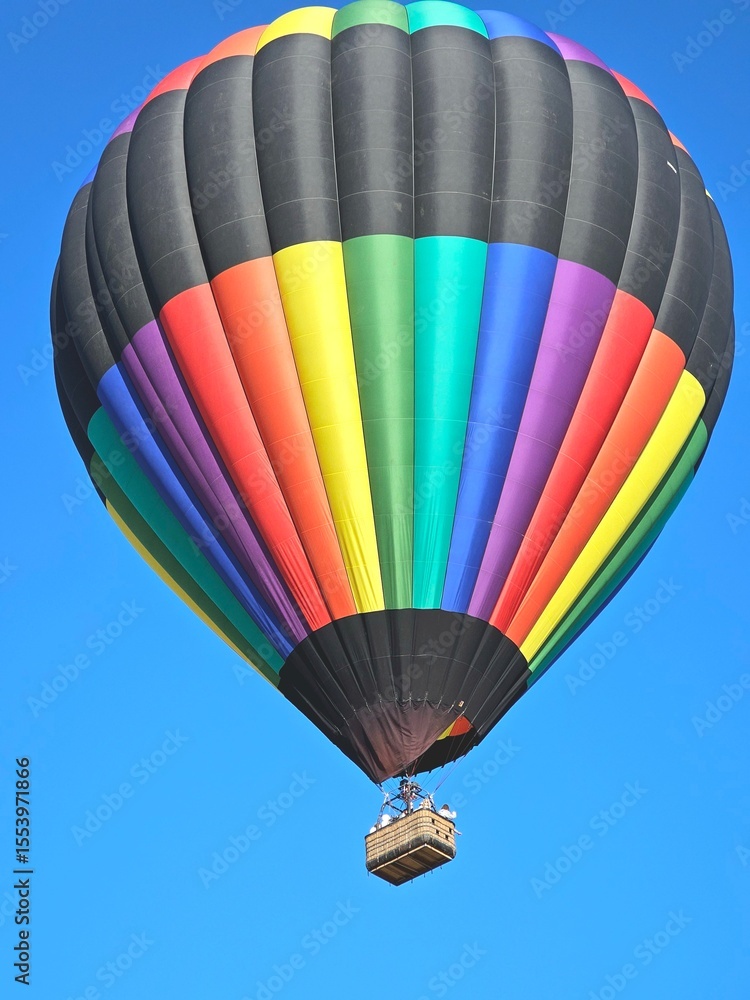 Fototapeta premium hot air balloon in flight